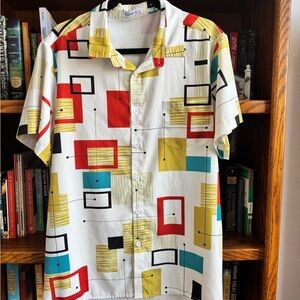 Vintage Geometric Men's Shirt
